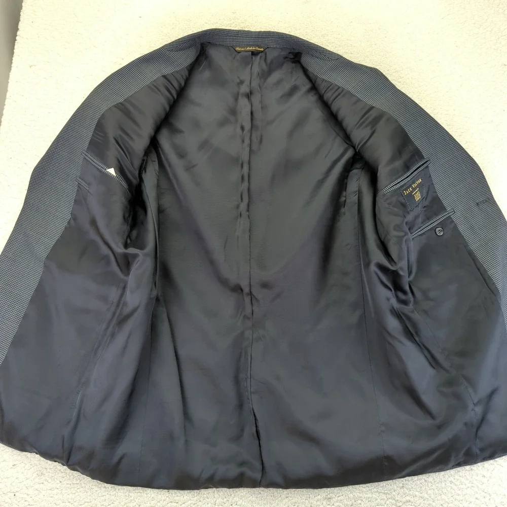 JACK VICTOR Saks Fifth Avenue‎ Mens Wool Blazer Jacket Suit Sport Coat Size 42L